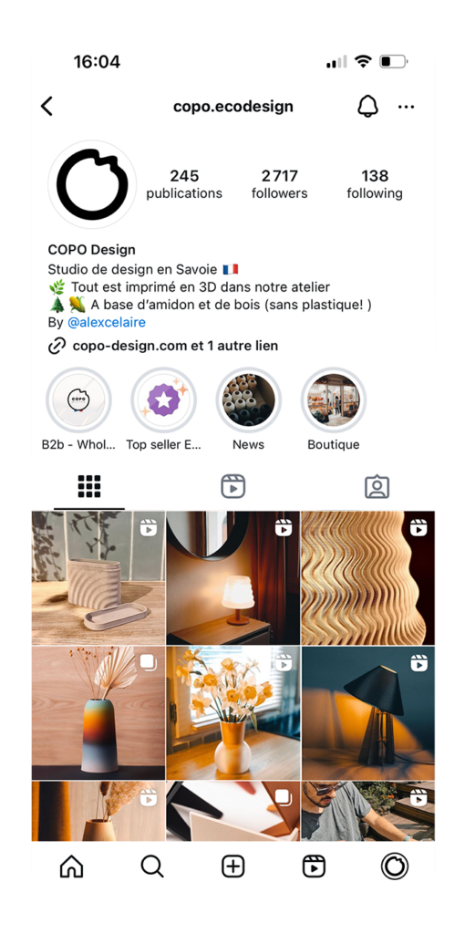 feed instagram copo design